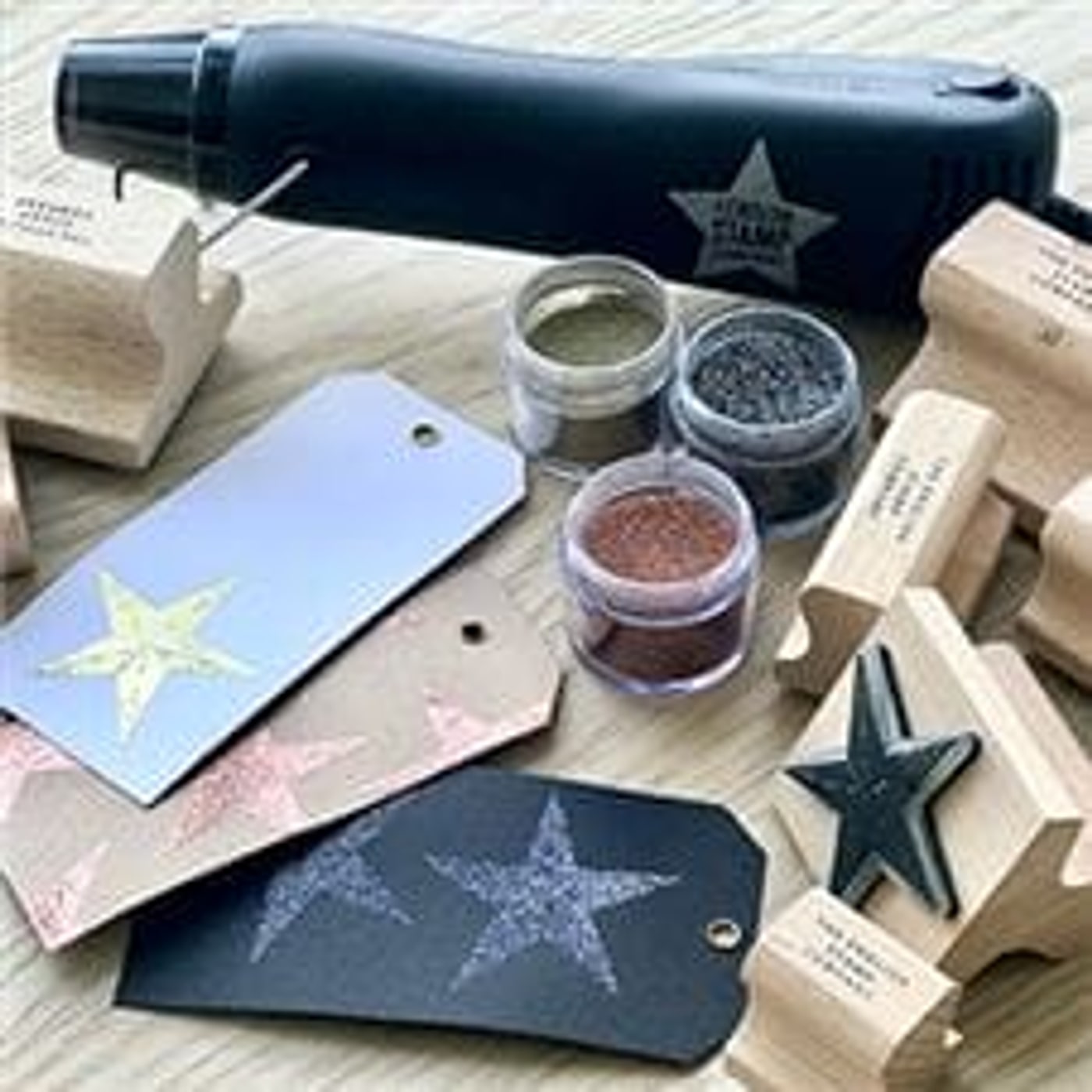 Embossing powder and tools