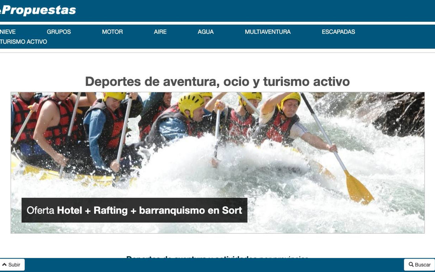 Captura de pantalla de la home de ePropuestas