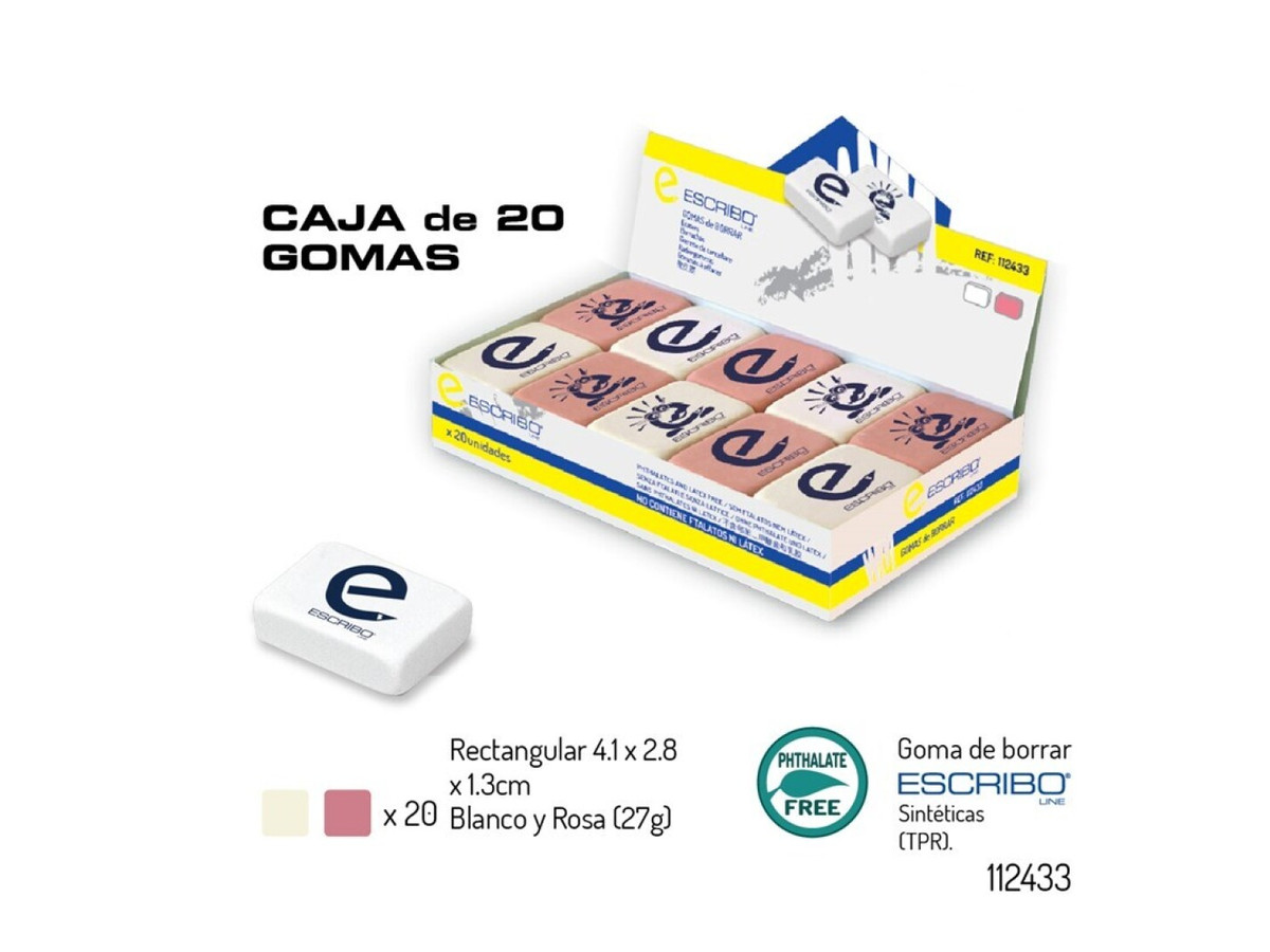 Goma rectangular suave CLÁSICA