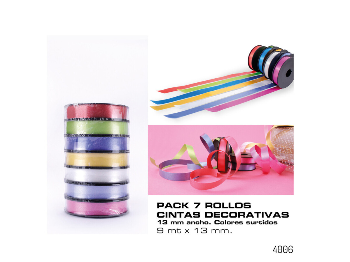 Cinta decorativa 7 rollos
