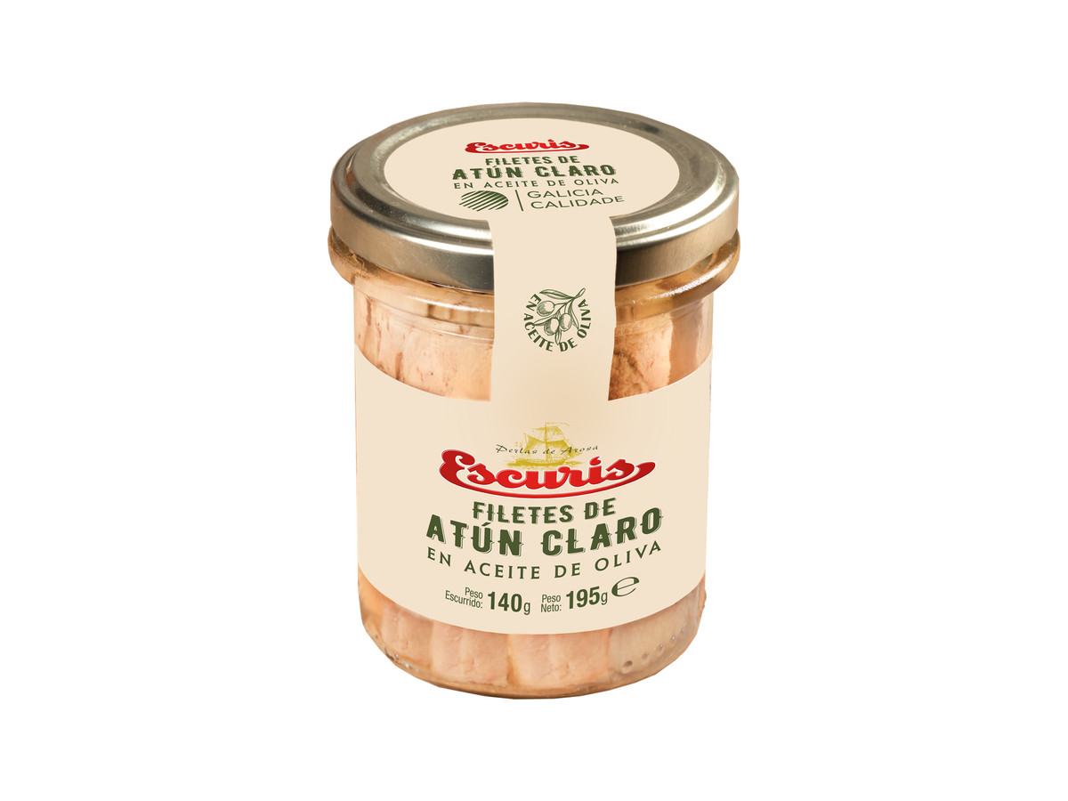 Filetes de atún claro en aceite de oliva - Conservas Escurís