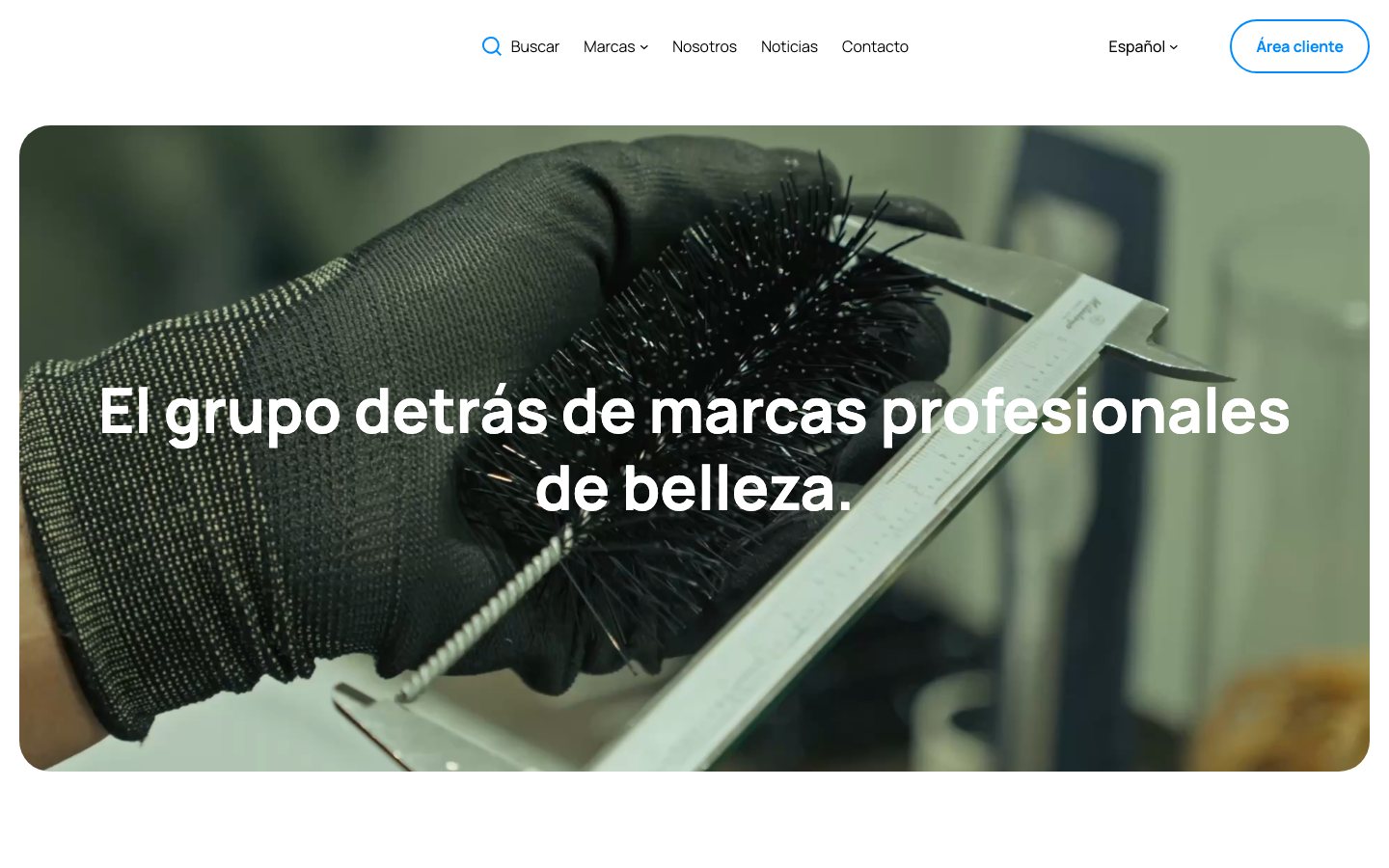 Captura de pantalla de la home de Eurostil