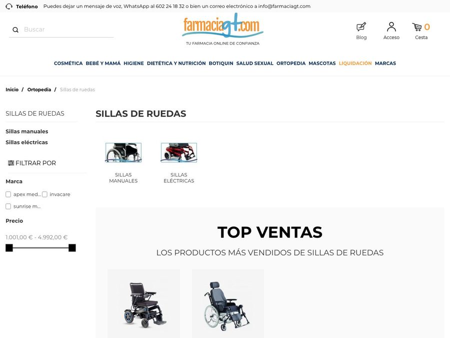 Sillas de ruedas