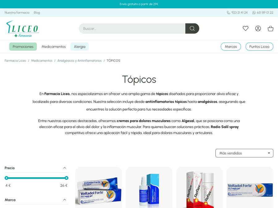 Analgésicos tópicos
