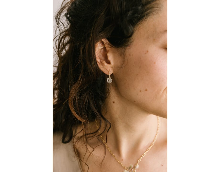 Goethe pendientes con piedras semipreciosas