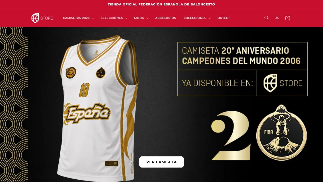 Página de inicio de FEB Store