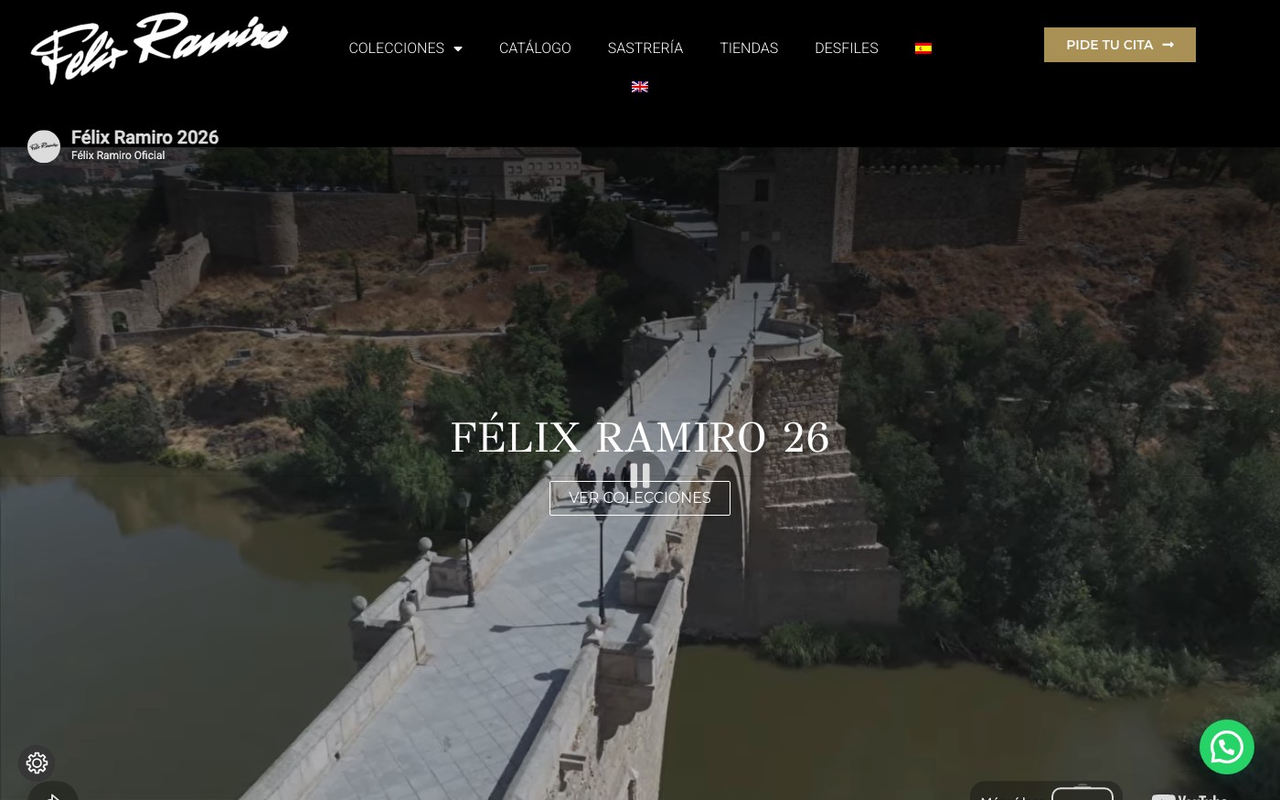 Captura de pantalla de la home de Félix Ramiro