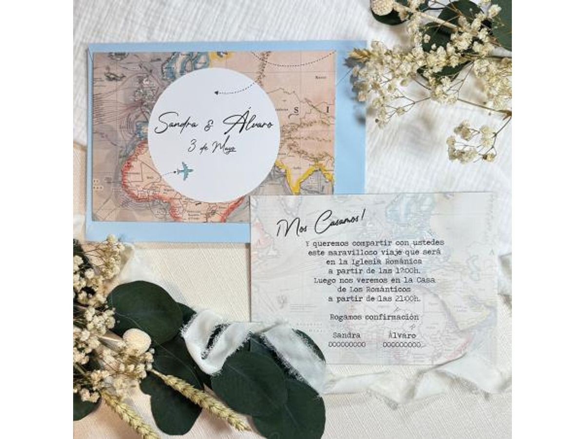 Invitación Boda Mapa