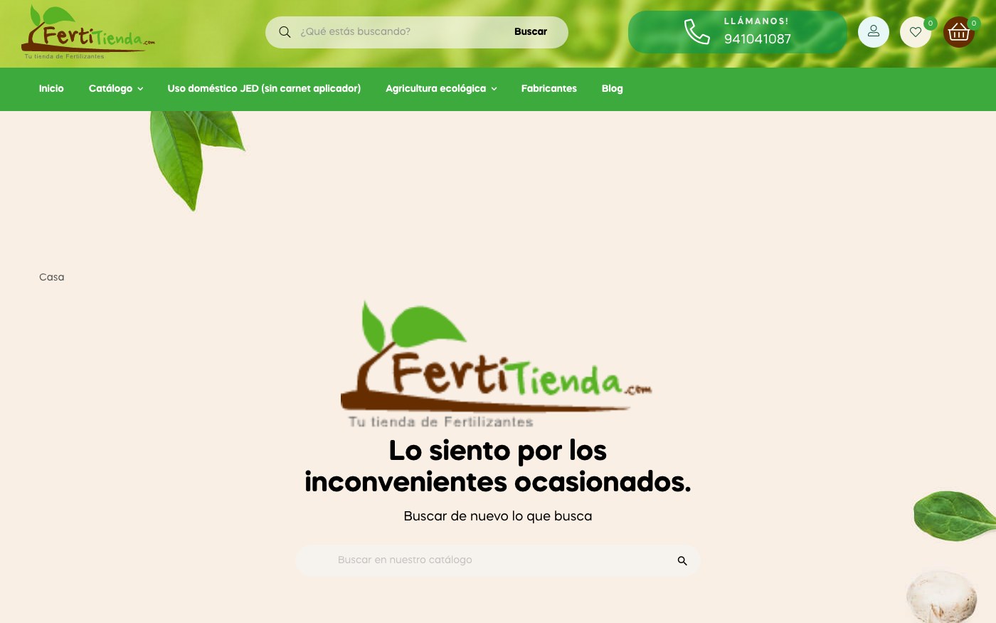 La página que busca no se ha encontrado.