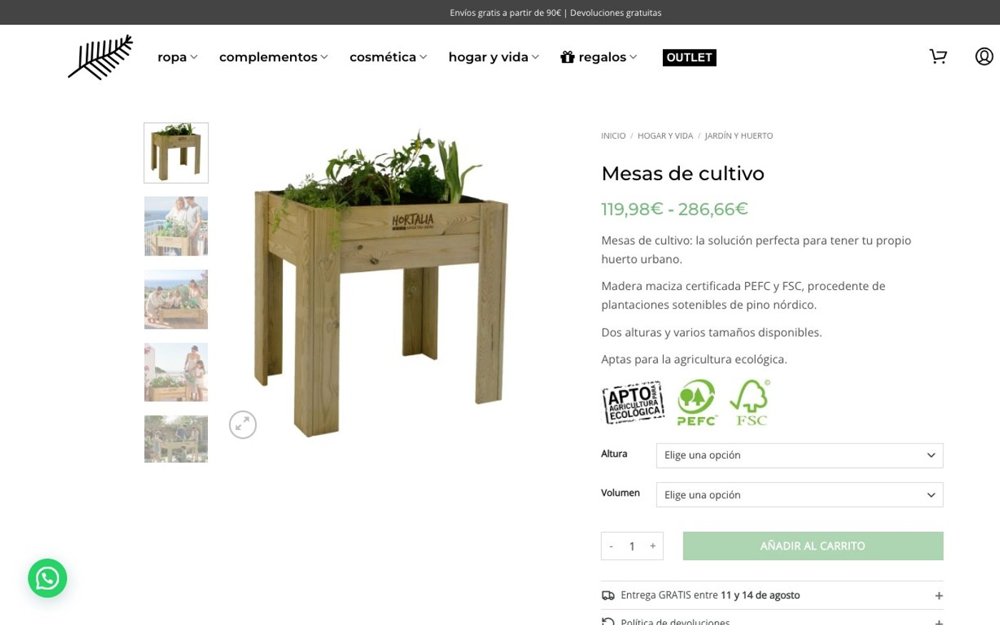 Captura limpia de la home oficial de Fieito