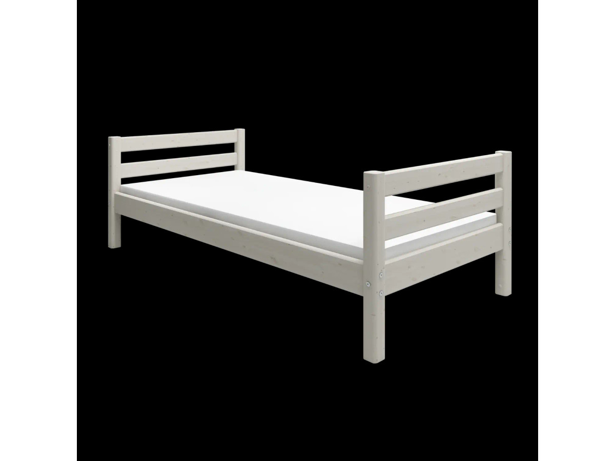 Single Bed, 90x200 cm, White