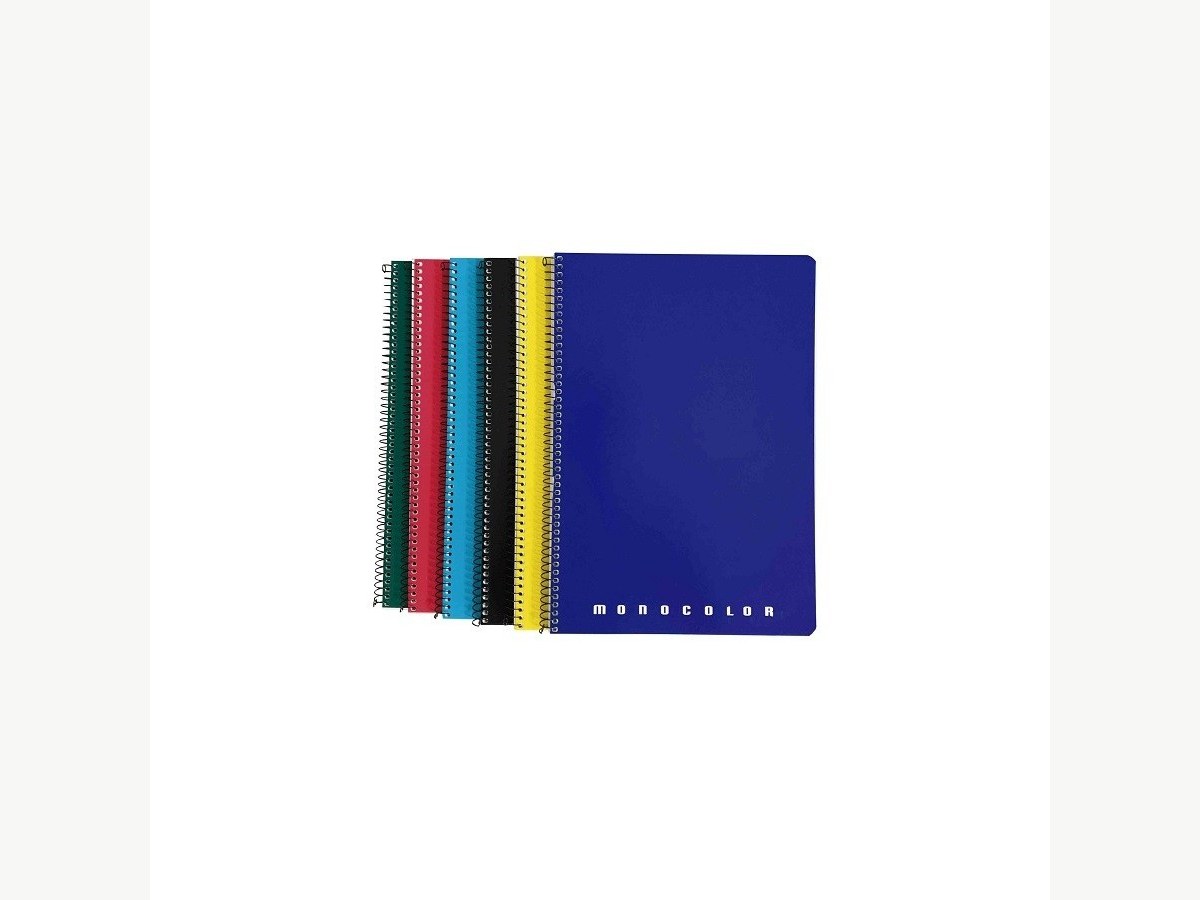 Cuaderno monocolor tapa dura cuarto