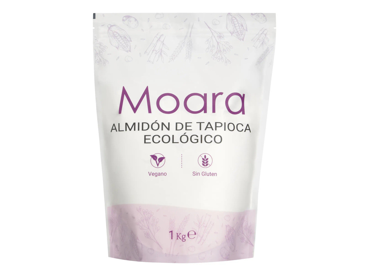Almidón de tapioca, yuca o mandioca ecológica, sin gluten MOARA