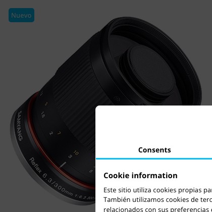 Objetivo Samyang 300mm F/6.3 ED UMC CS Sony A Negro