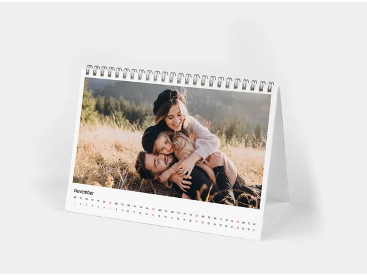 Calendario de mesa A5 apaisado