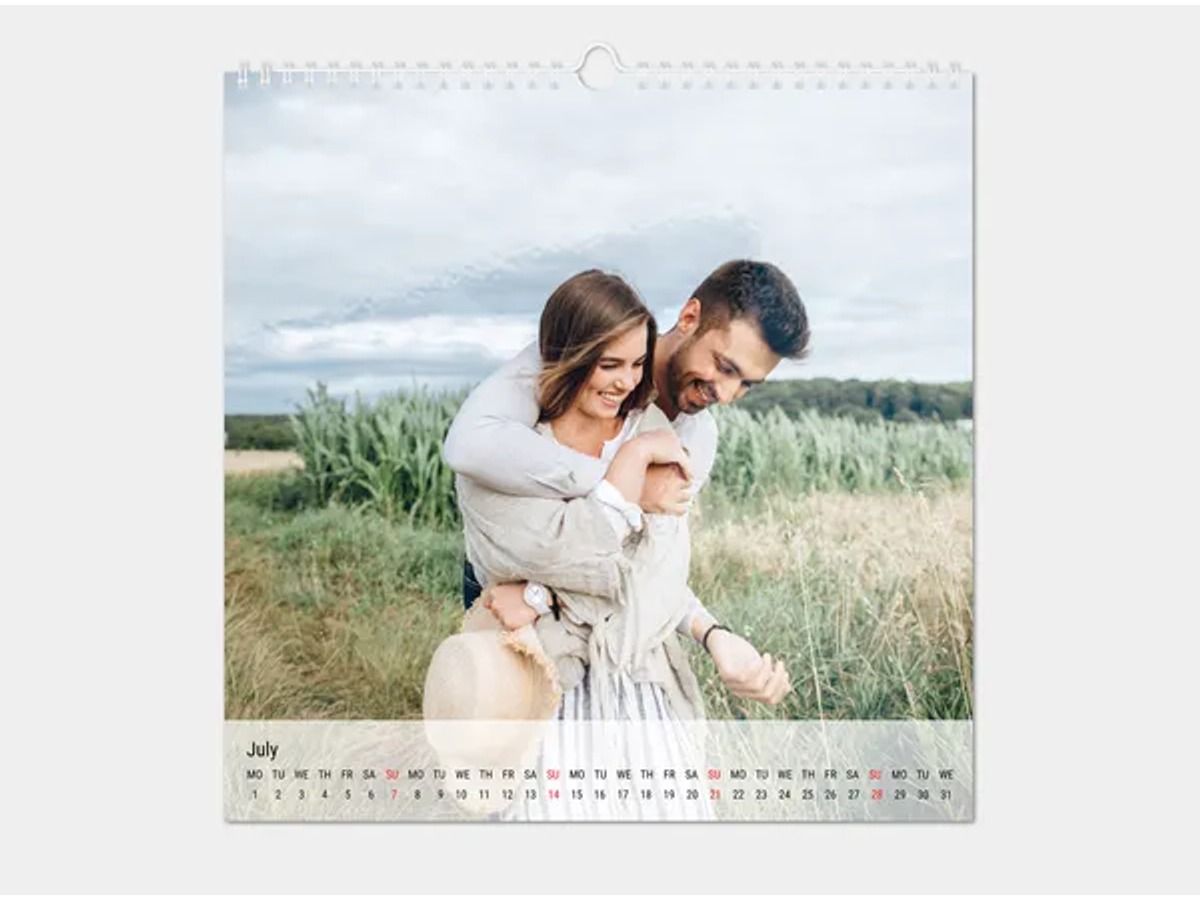 Calendario de impresión fotográfica