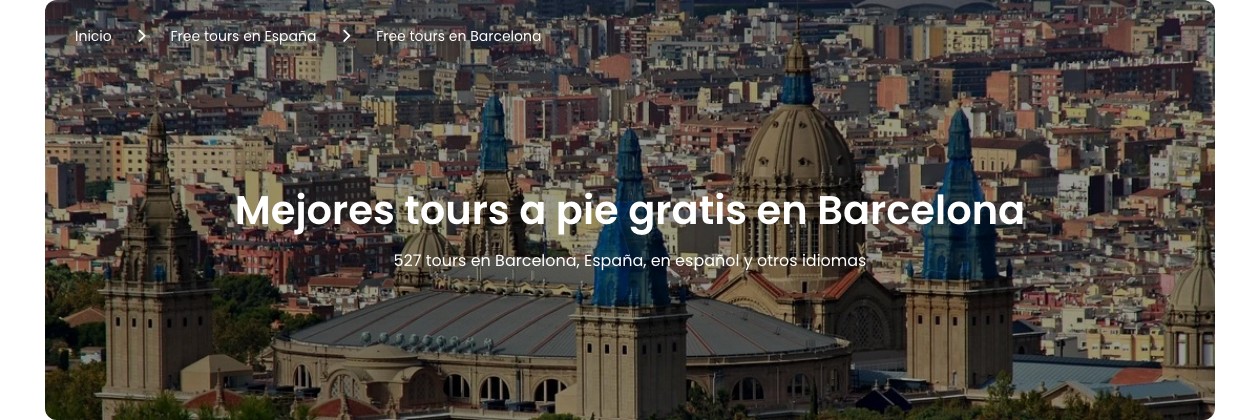 Mejores tours a pie gratis en Barcelona
