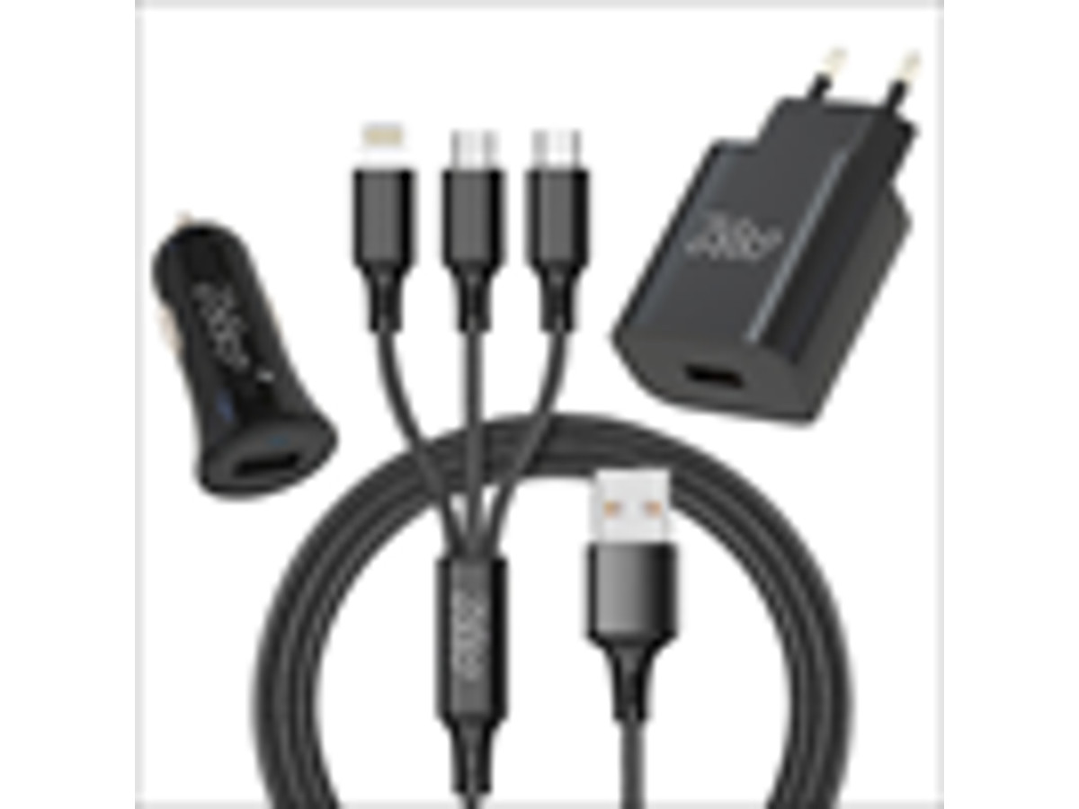 Pack cargadores y cable 3 en 1 Myway