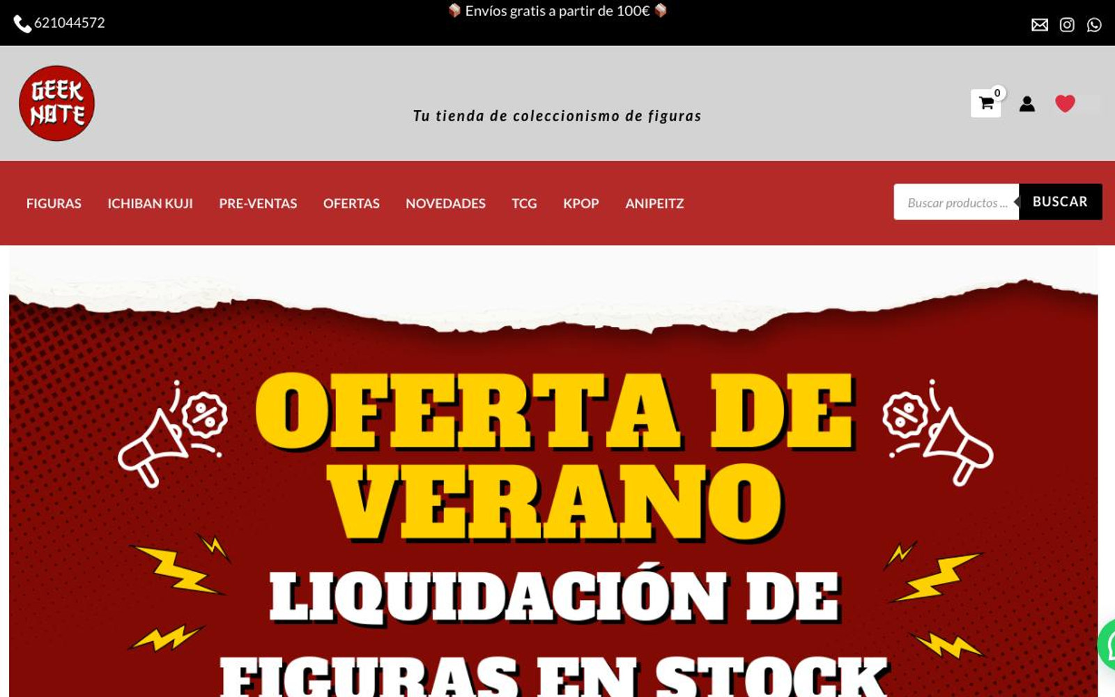 Captura limpia de la página de inicio de Geek Note