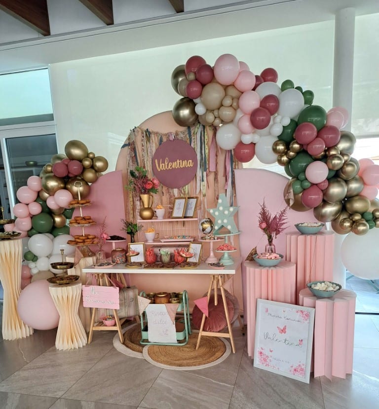 Decoración con globos para fiestas y eventos