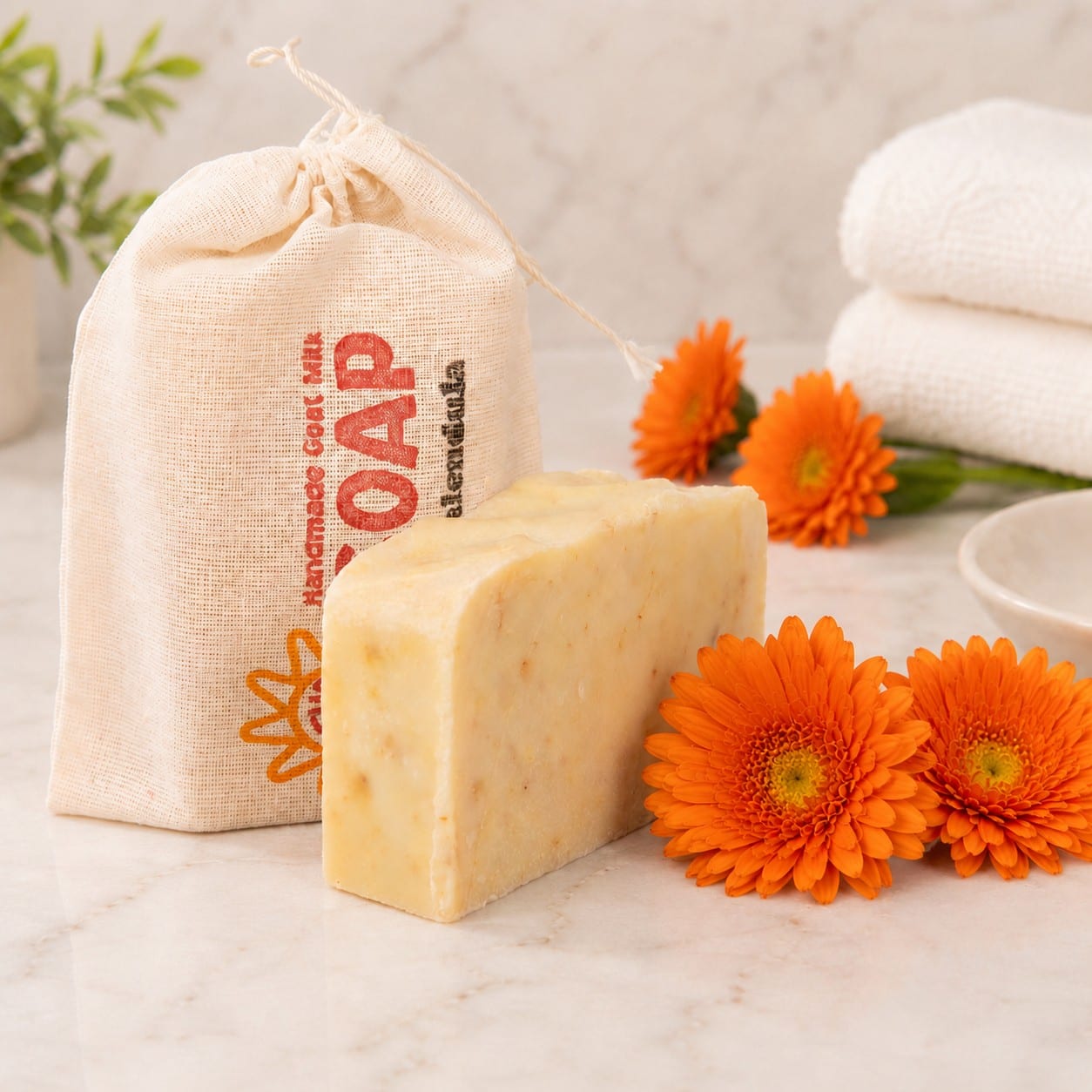 Calendula Olive Oil Goat Milk Soap
