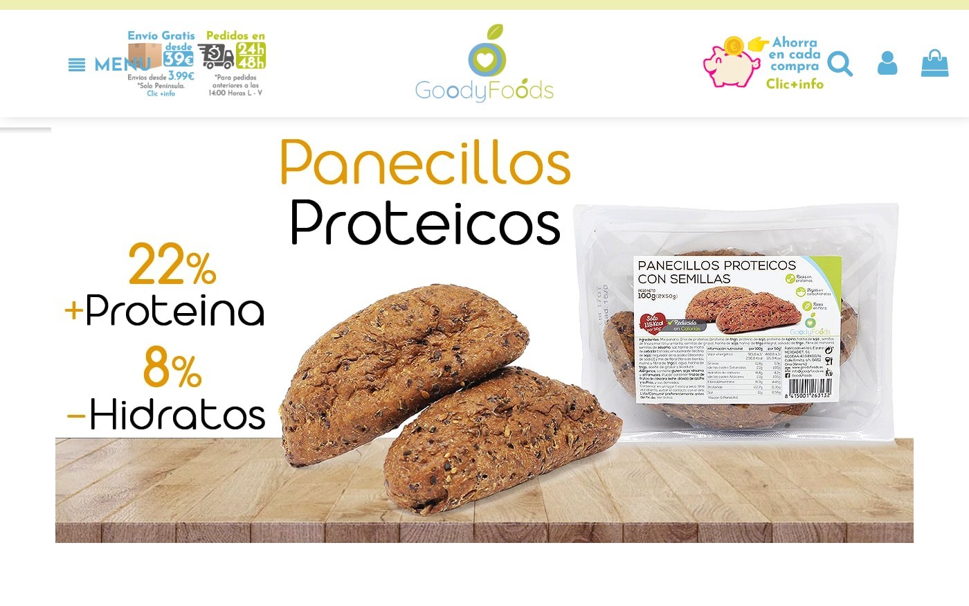 Captura limpia de la home oficial de GoodyFoods