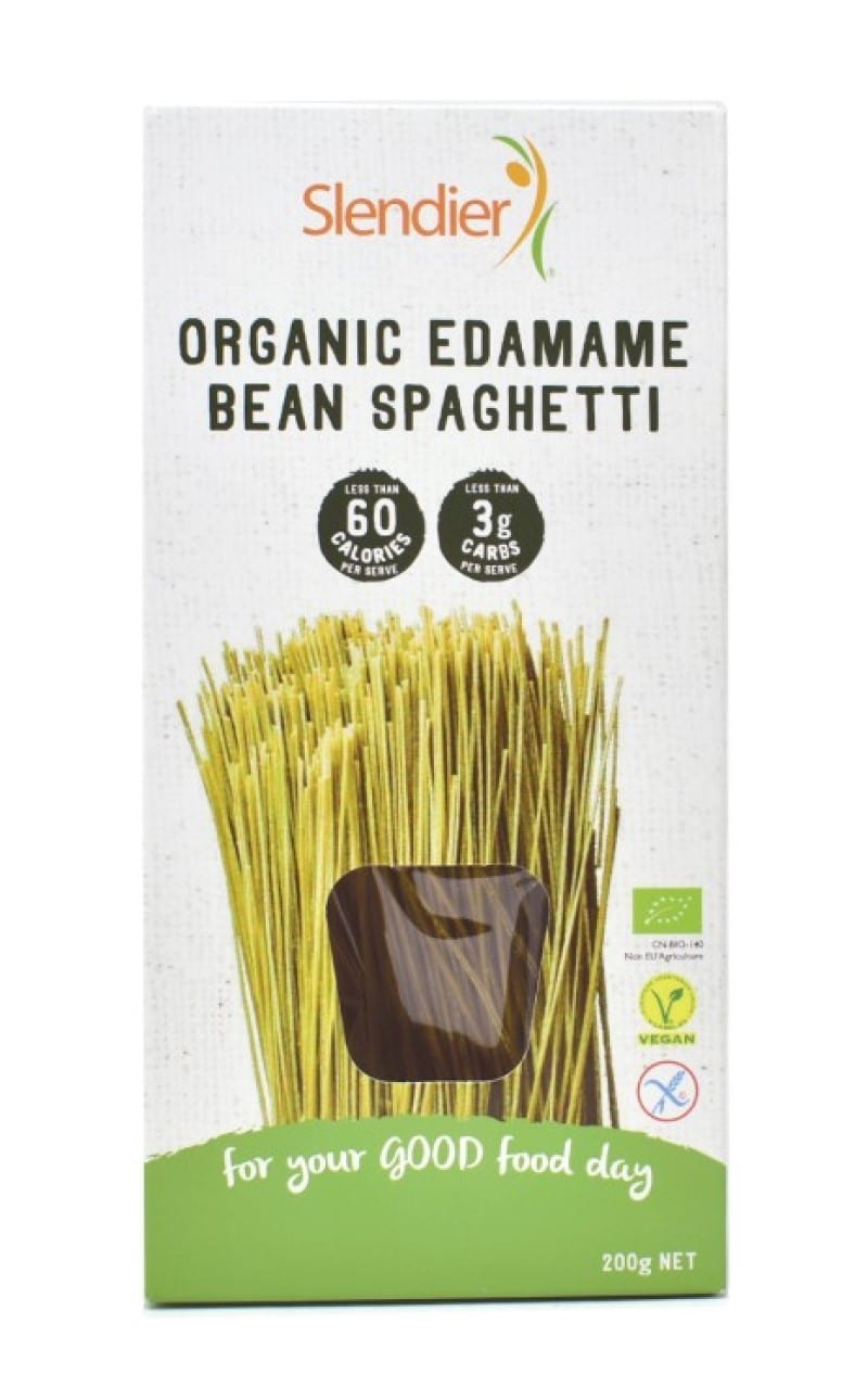 Espaguetis sin gluten de edamame 200g Slendier | ecológico