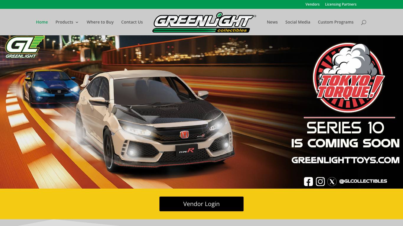 Captura de pantalla de la home de Greenlight