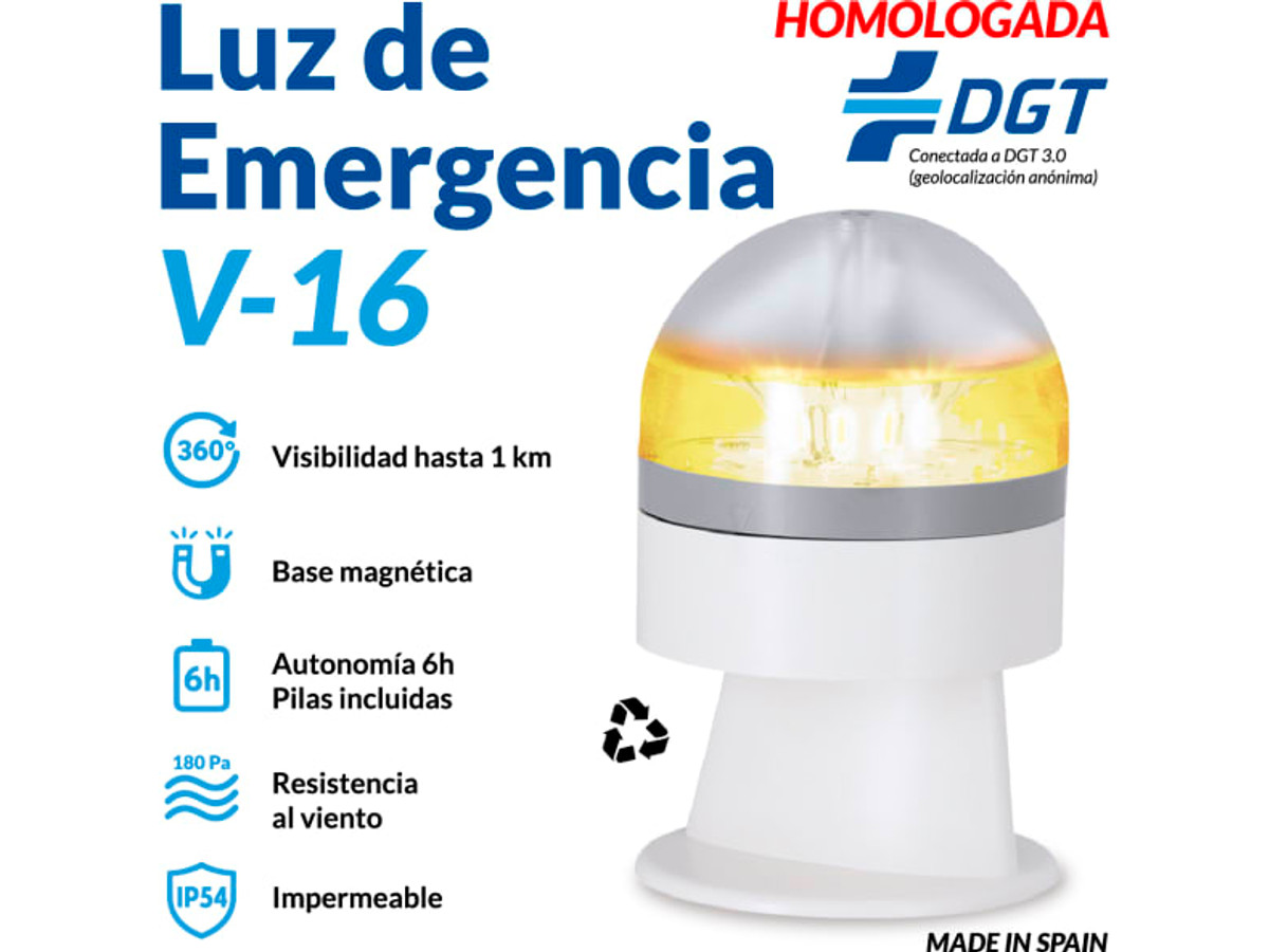 Luz V16 publicitaria 8 LED