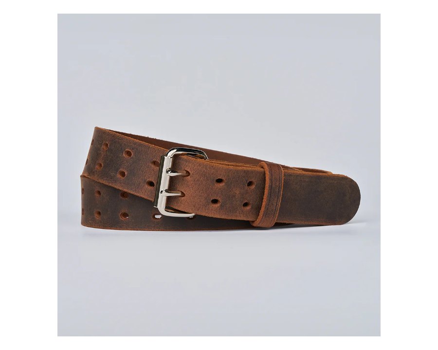 The Woodstock Double Prong Retro Style Jean Belt