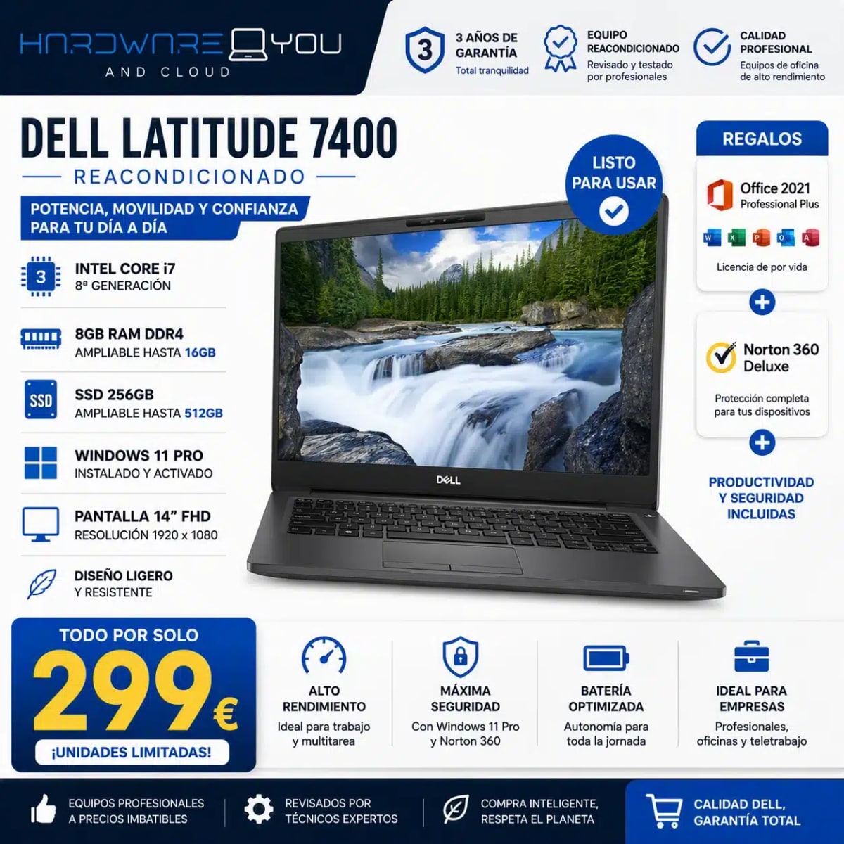 Dell Latitude 7400 reacondicionado