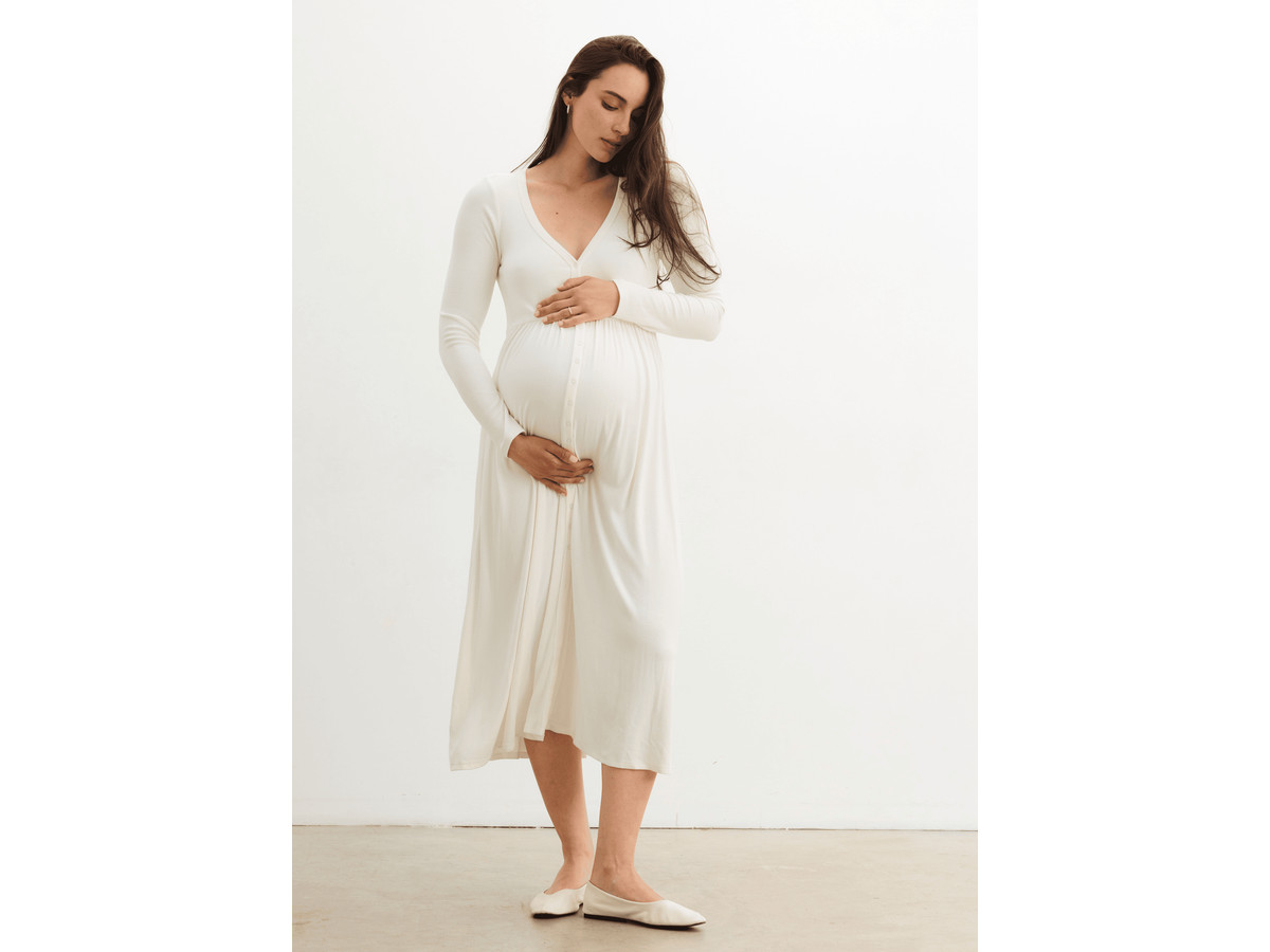 The Softest Rib Nursing Dress