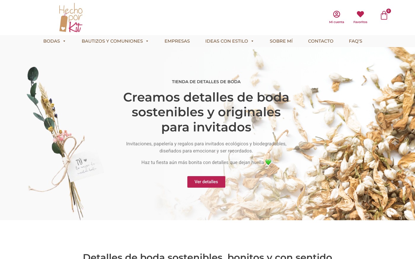Captura limpia de la home oficial de Hecho por Kit