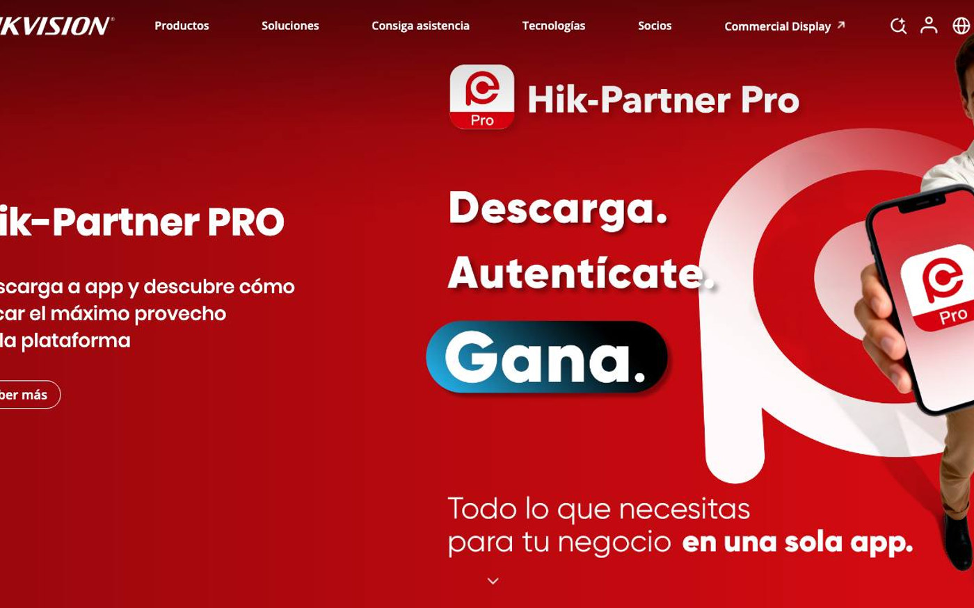 Captura limpia de la home oficial de Hikvision