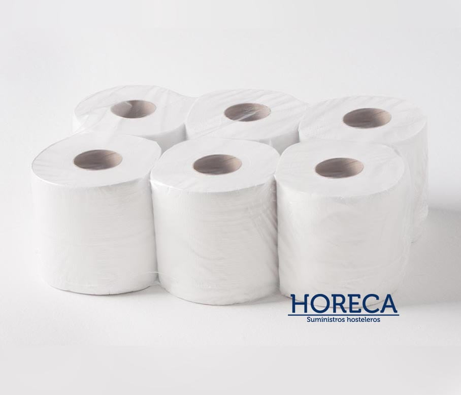 Secamanos Pasta Gofrado 2 Capas 80 metros Paquete de 6 rollos