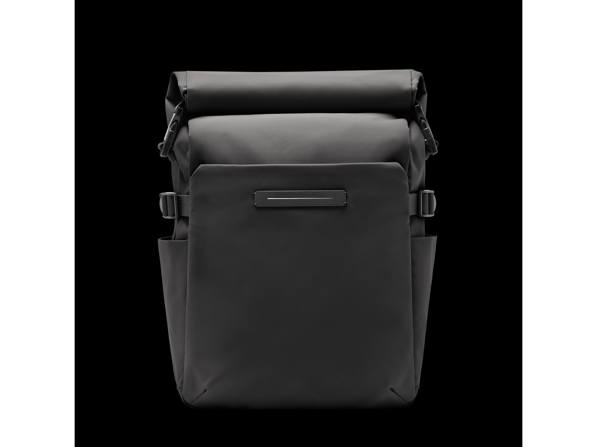 Shibuya Rolltop Backpack / All Black / Recycled Nylon