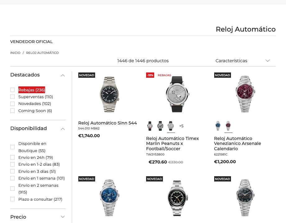 Relojes automáticos