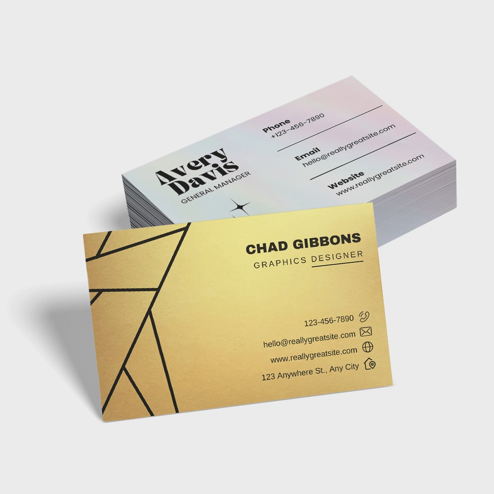 Tarjetas con papeles especiales