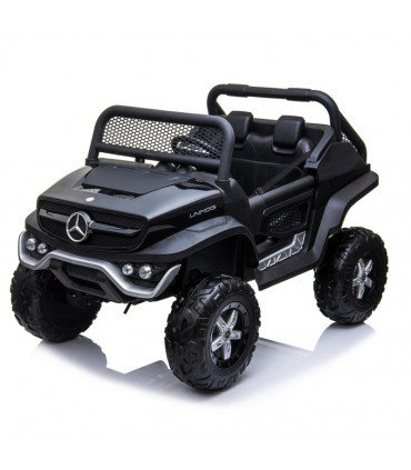 Coche Eléctrico Mercedes Benz Unimog 12V Negro