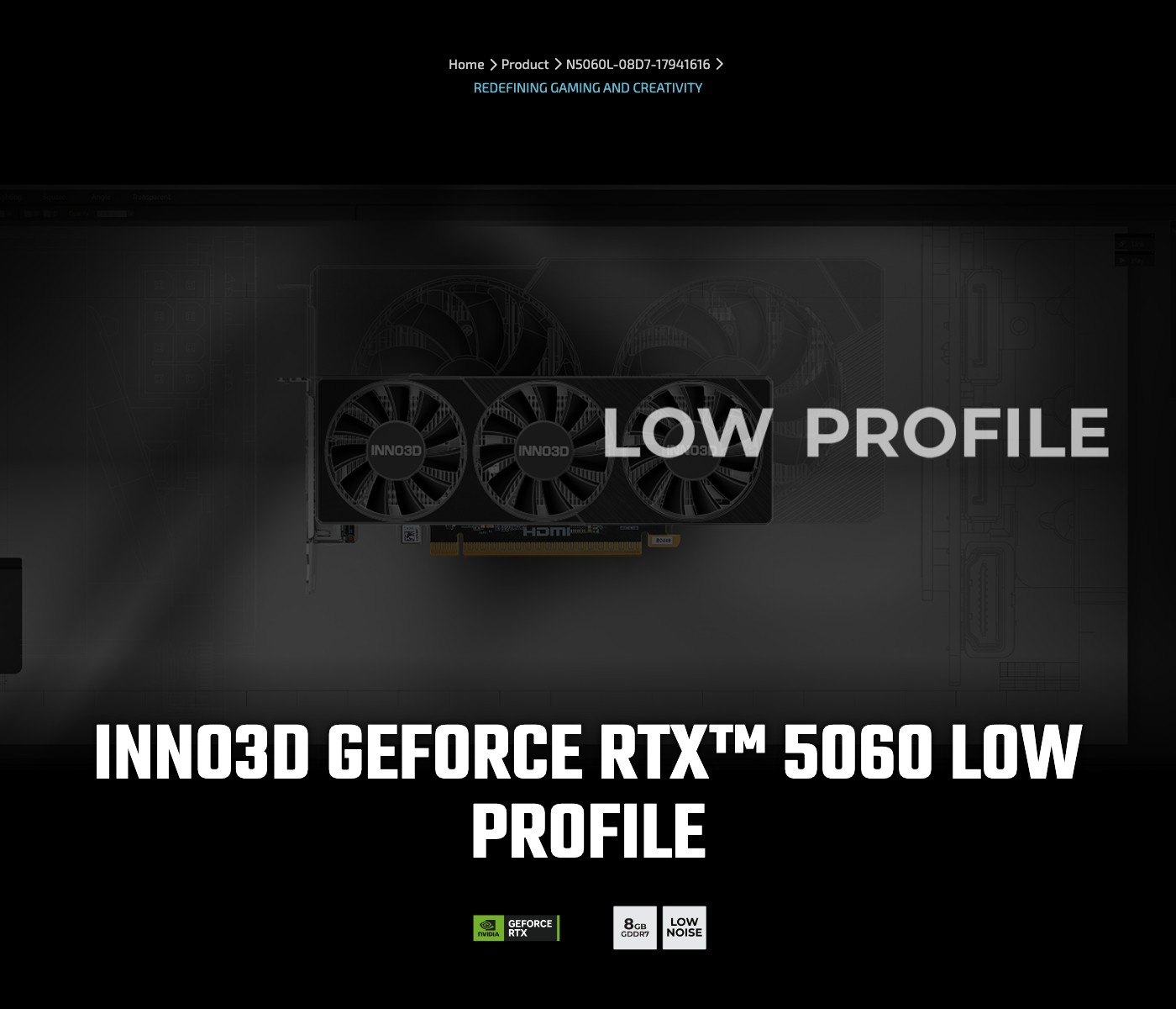 INNO3D GEFORCE RTX™ 5060 LOW PROFILE