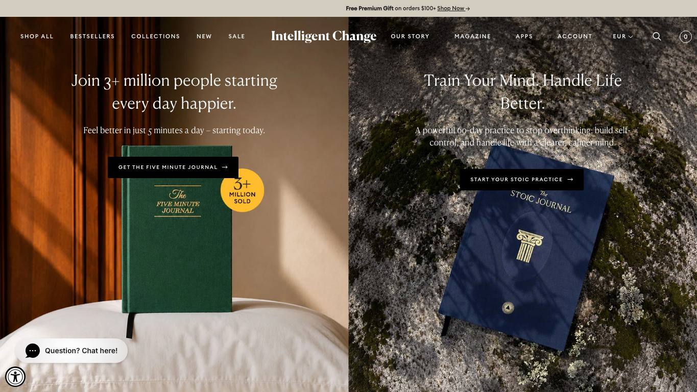Home oficial de Intelligent Change