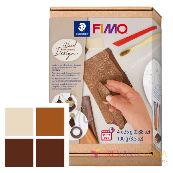 Kit Fimo efecto madera