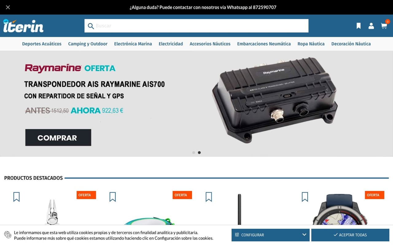 Captura limpia de la home oficial de Iterin