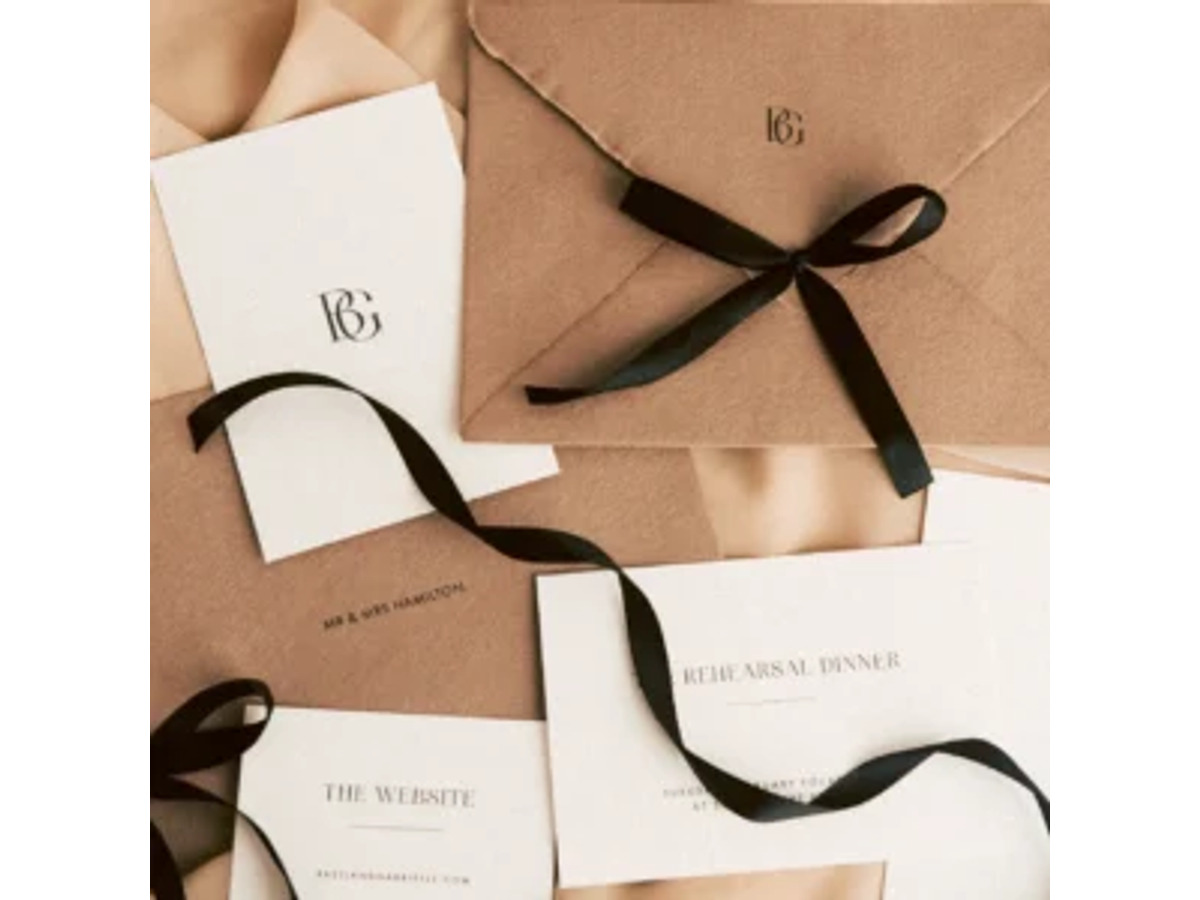 Invitación de boda Ribbon