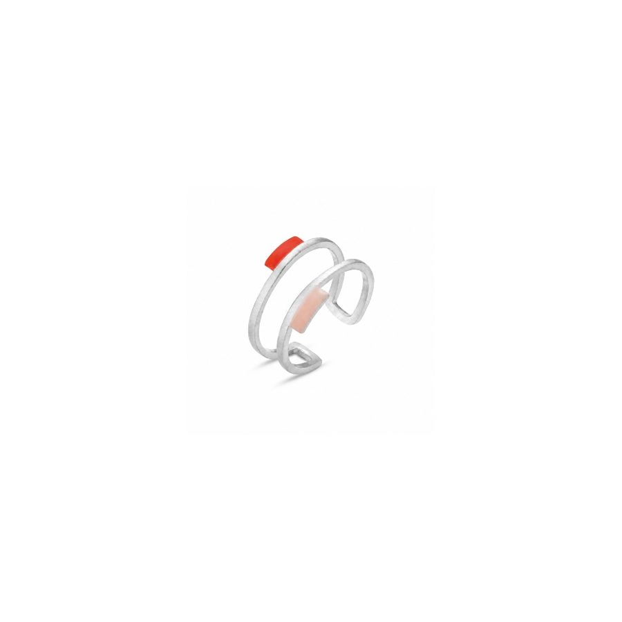 Anillo plateado Tremelia