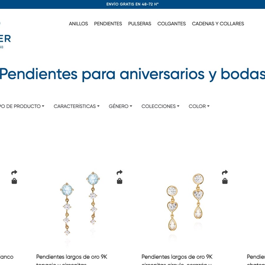 Pendientes de novia