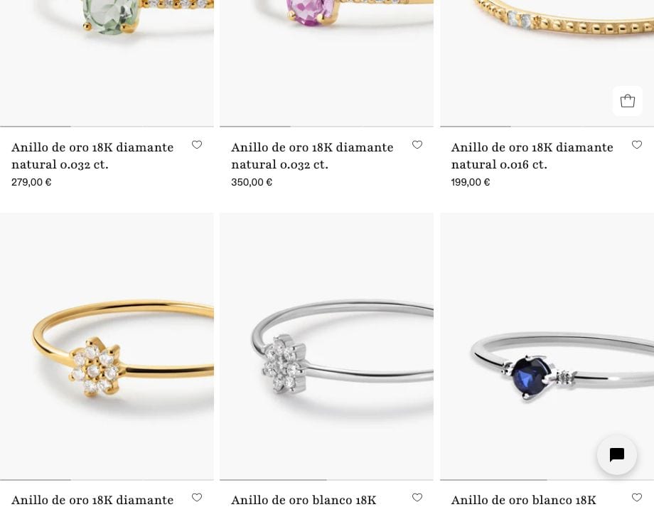 Anillos con diamantes José Luis