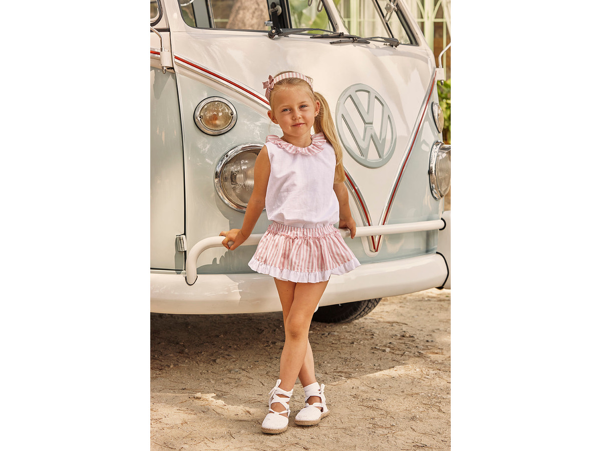 CONJUNTO CAMISA NIÑA RAYADA