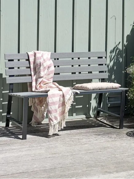 KLINT Banco de jardín KLINT A125xP58 gris