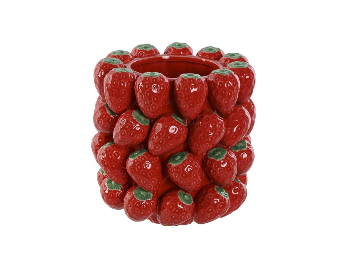 Jarrón centro de mesa Fresas